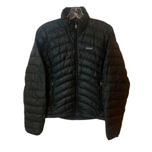 Patagonia Down Sweater Jacket Black Goose Insulated Puffer XS